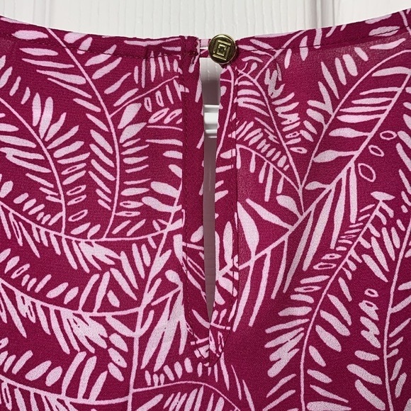 Lz Claiborne Womens V Neck short slee牛
Bouse
Rose Leaf Pattern Size XXL Comfy - Picture 7 of 12